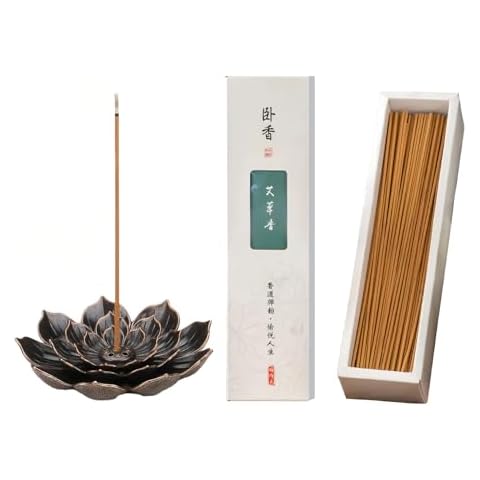 Natural Mugwort Incense Sticks 400 Sticks Natural Long-Lasting Fragrance for for Home Office Yoga Room Tea Room Temple Gift Cover