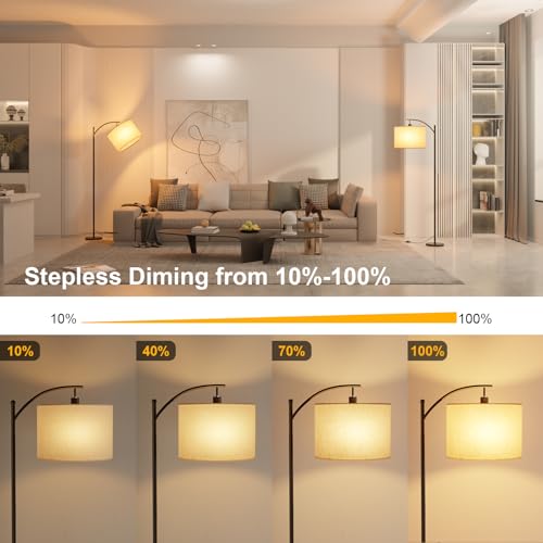 Lampadaire variateur 3 couleurs + télécommande GLUROO