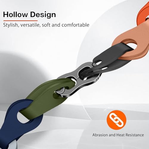 MiKoyi Silicone Watch Strap Compatible with Huawei Band 10/Band 9, Soft Waterproof Breathable Replacement Band - Image 4