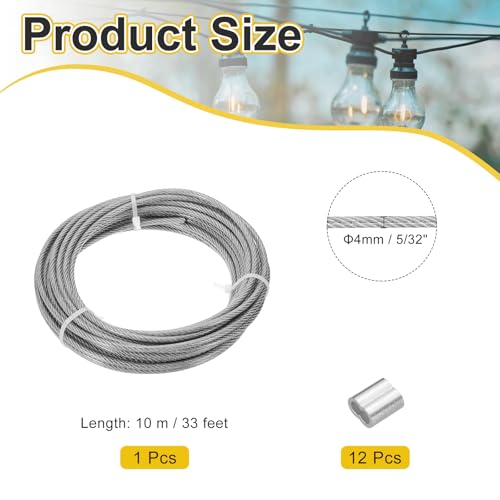 Cable de acero antianudamiento de 5/32" para solucionar caídas de luces 2