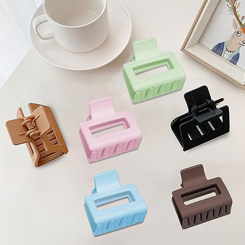 6 Pack de Pinzas de Garra para Cabello para Mujeres y Niñas, Medianas Rectangulares de 2 Pulgadas para Cabello Delgado o Medio miniatura 7