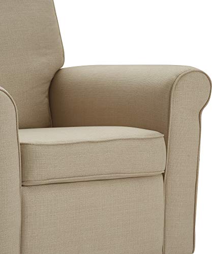 Sillón reclinable giratorio poliéster beige miniatura 7