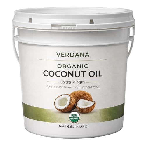 Verdana Organic Extra Virgin Coconut Oil, Food Grade, Unrefined C...