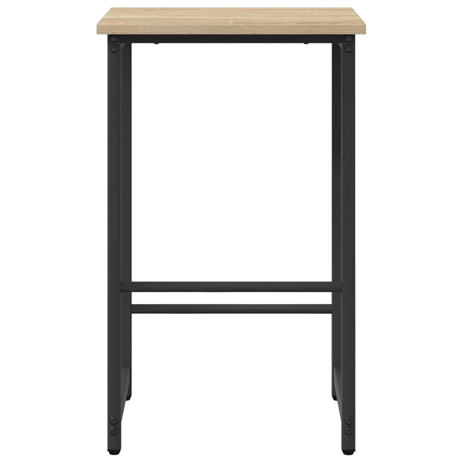 Taburete de Bar Roble Sonoma 40 x 32 x 64 cm Madera Acero