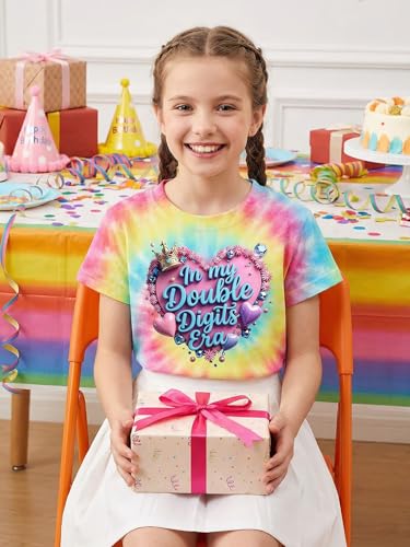 Image of in My Double Digits Era Shirt Girls Birthday Girl Shirt | 10 Birthday Shirt Girls 10th Birthday Gifts For Girls 10 Year Old Ten Party Tee Tops