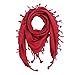 Produktbild Superfreak Baumwolltuch - Tuch fein & dicht gewebt - mit Fransen - Schal - 100x100 cm - 100% Baumwolle Farbe: rot