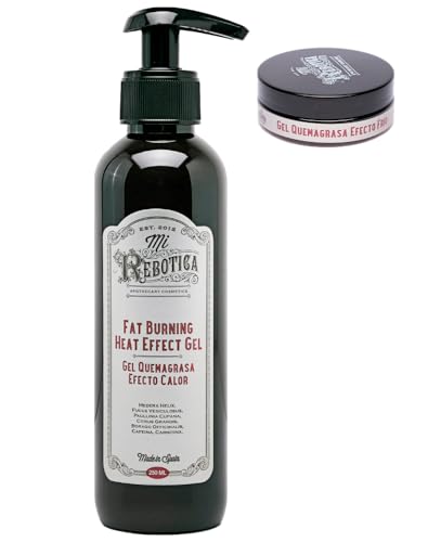 Mi Rebotica - Crema Reductora Efecto Calor para Abdomen, Glúteos y Muslos, Anticelulítico Reductor Potente (250 ml)