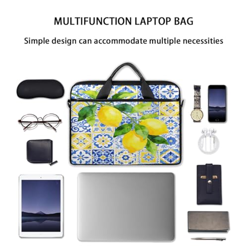 Bolso para portátil con diseño limón acuarela 15 pulgadas miniatura 7