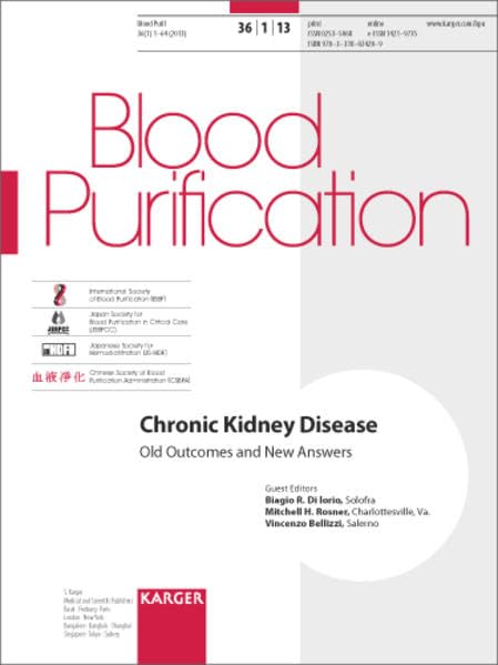 Chronic Kidney Disease: Old Outcomes and New Answers Special Topic Issue: Blood Purification 2013, Vol. 36, No. 1