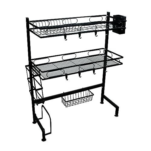 Kokay Organizador de Cozinha Suspensa Modular Autossustentavel com Escorredor Preto 075-0086 KOKAY