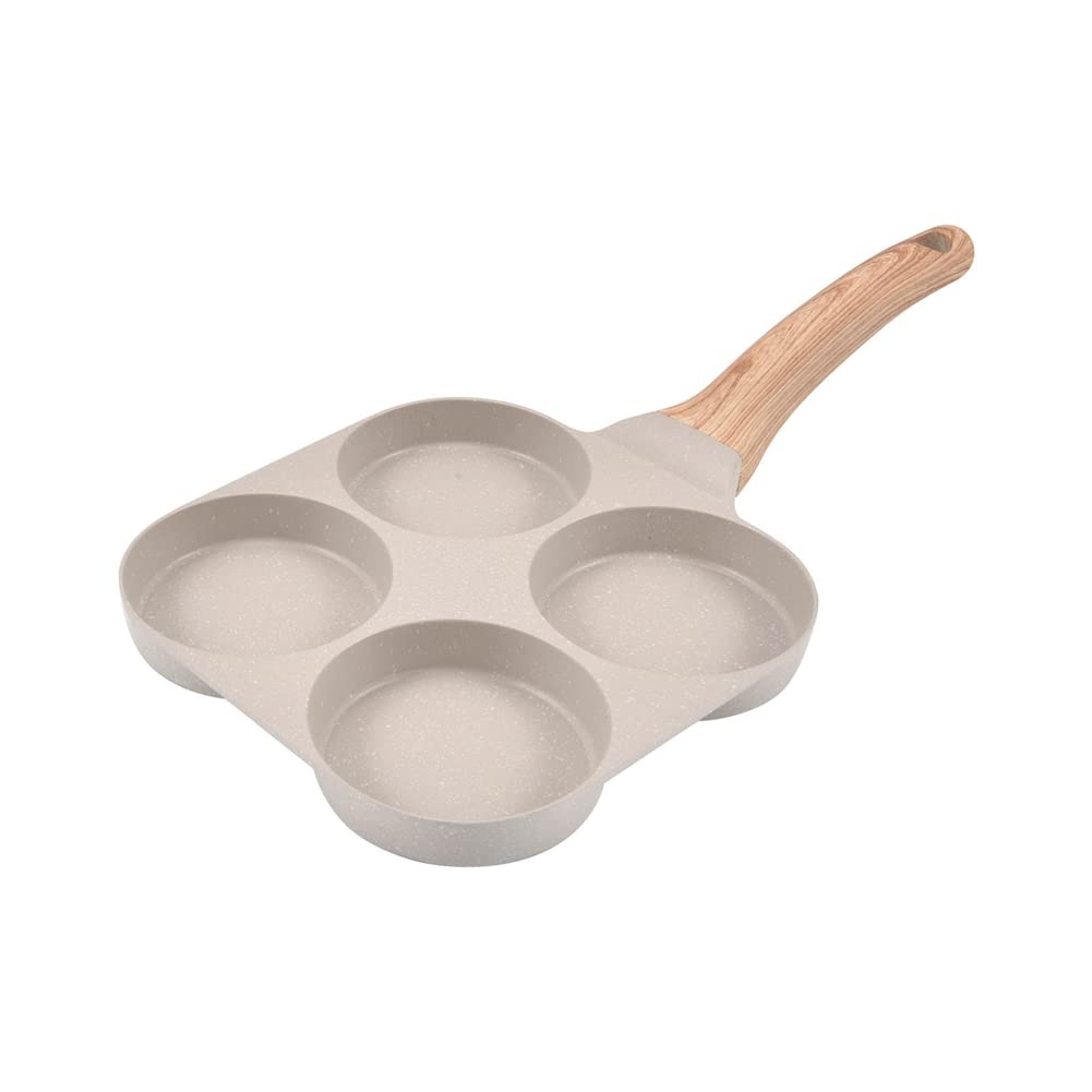 CTRLZS 4-Cup Nonstick Egg Frying Pan Egg Cooker Pan Egg Skillet for Breakfast Pancake, Plett, Crepe Pan