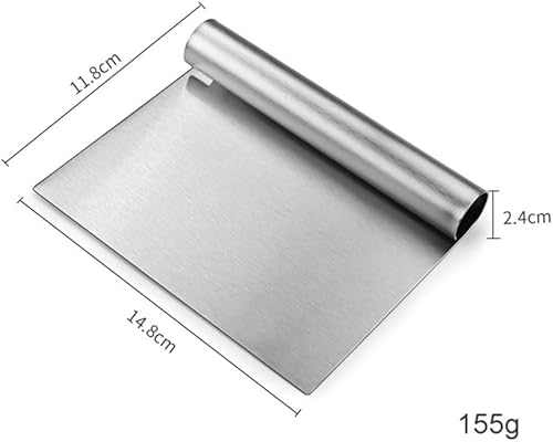 Miniatura 8 de PHILISENMALL Stainless Steel Pizza Dough Scraper Ergonomics Design Handle Comfortable to Hold Dough Cutter Non-Stick Easy to Clean Pizza Cutting