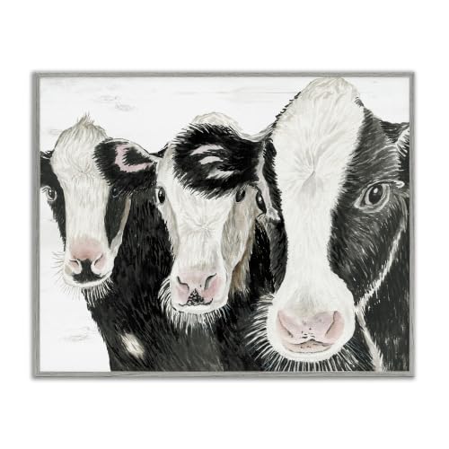 Three Cows Farm Portrait Trio, 11 x 14 Inch Framed Giclée Print