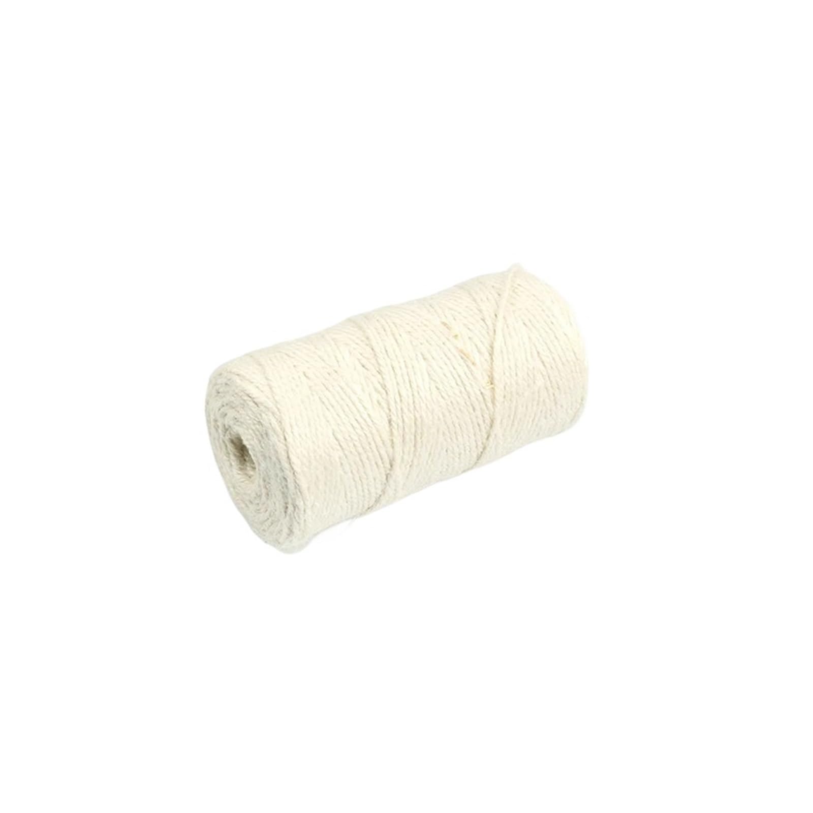 100M/Roll Colorful Jute Twine 2mm 3 Strands String Cords Burlap Ropes For Crafts Wrapping Picture Display(15 Beige)