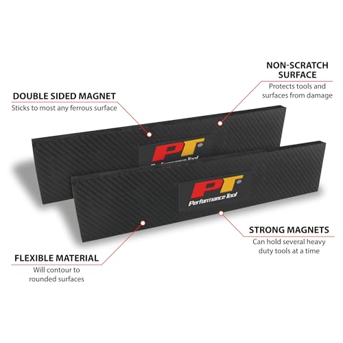 Image of Performance Tool W12526 2-Piece Flexible Magnetic Tool Holder Bar