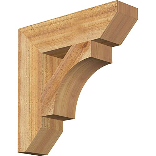 4"W x 16"D x 16"H Westlake Slat Rough Sawn Bracket, Western Red Cedar
