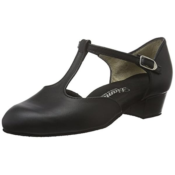 Diamant Donne Scarpe da Ballo 053-029-034 - Pelle Nappa Nero - 2,8 cm Tacco a Blocco - Made in Germany