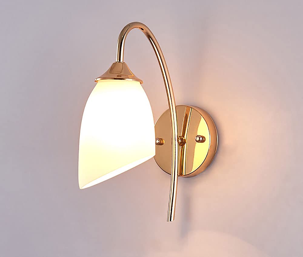 Lámpara de Pared con Casquillo E27 de Vidrio Esmerilado para Pasillo y Sala