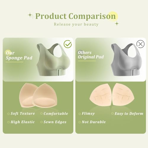 Image of URSMART Bra Pads Inserts, Bra Cups Inserts,Removable Breathable Push up Bra Inserts for Sports Bra or Bikini Tops