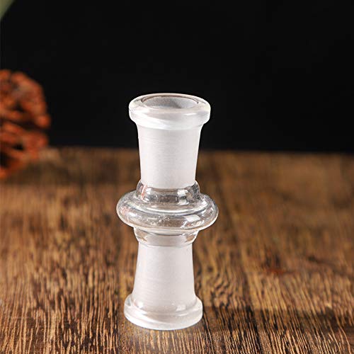 wonbest Glasanschlussadapter für Wasser-Bong, Glas-Bong-Zubehör Teile 10/14 / 18MM Stecker-Buchse-Typ (10 mmfemale)