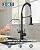 FORIOUS Black Kitchen Faucet with Purfied Water Filter, 2 in 1 Commercial Stainless Steel Pull Down Sink Faucet and Drinking Water Faucet 2 Handle for Pot Filler Kitchen Sink Farmhouse Bar