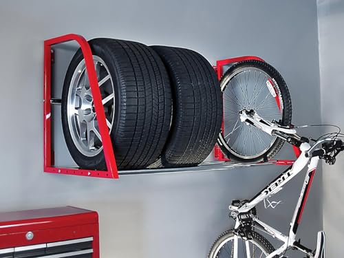 HyLoft Modell 01012 Reifen-Aufbewahrungssystem, 121 cm breit x 91,4 cm tief, Rot