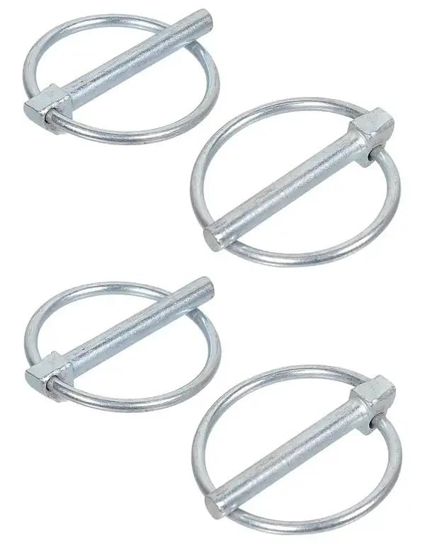 cyclingcolors 4x Spine a scatto 12mm x 55mm perni a sgancio rapido molla acciaio anello copiglie tagliaerba tosaerba trattore