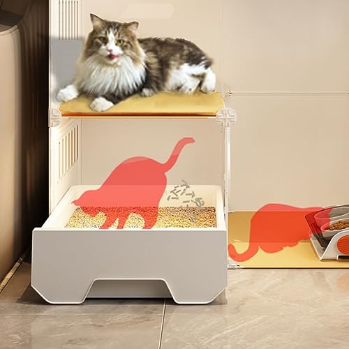 Cage d'intérieur pour chat en version niche robuste et mobile - 3