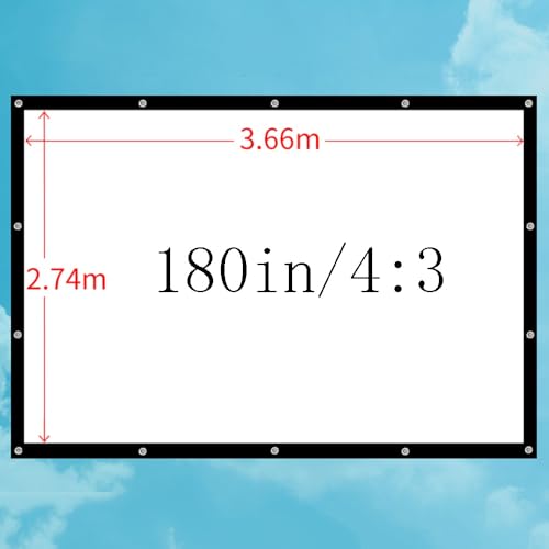 Pantalla de proyector portátil 180" 4:3 miniatura 6