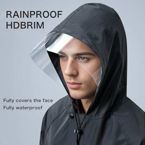 Impermeable para ciclismo hombre y mujer negro XL miniatura 2