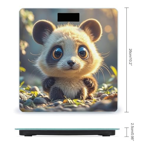 Báscula Digital de Vidrio Templado para Baño Cute Animal miniatura 2