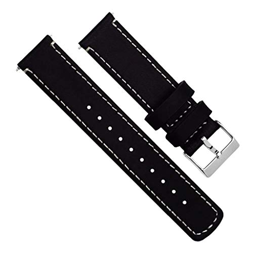 Image of BARTON WATCH BANDS - Top Grain Leather Watch Bands Compatible with Apple Watch Models - 1, 2, 3, 4, 5, 6, 7, 8, 9, 10, SE, Ultra & Ultra 2
