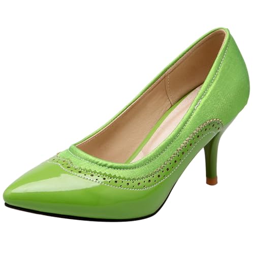 Chaussures femmes Lizoleor à bout pointu, l'art du talon aiguille et des volants couture