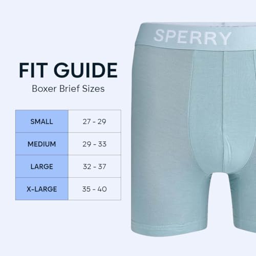 Sperry 3-Pack Men's Soft Modal Boxer Briefs – Luxuriously Soft, Breathable & Comfortable Stretch Micro Modal Underwear Men3