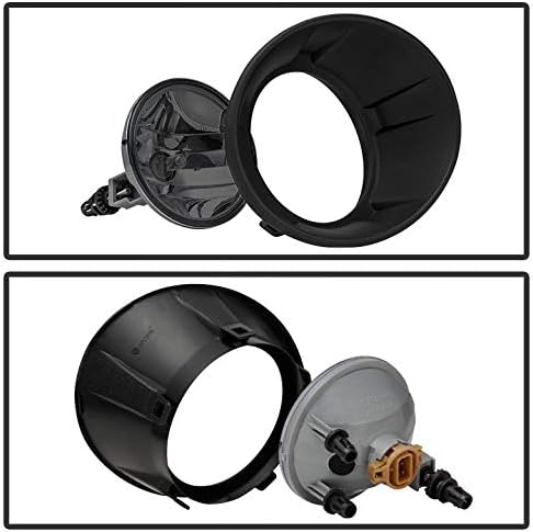 Jdragon Fog Light Compatible for 2010-2013 Chevy Camaro Smoke Bumper Fog Lights w/Switch+Bulbs+Relay+Wiring