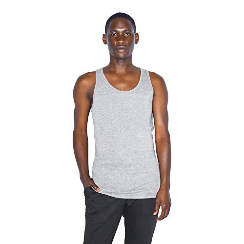 American Apparel Men's Tri-Blend Tank, Athletic Grey, Large