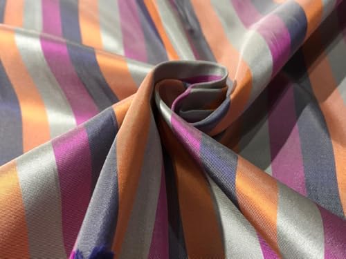 Tissu taffetas soie bleu sarcelle noir TAFNEWS24 au mètre pour haute couture