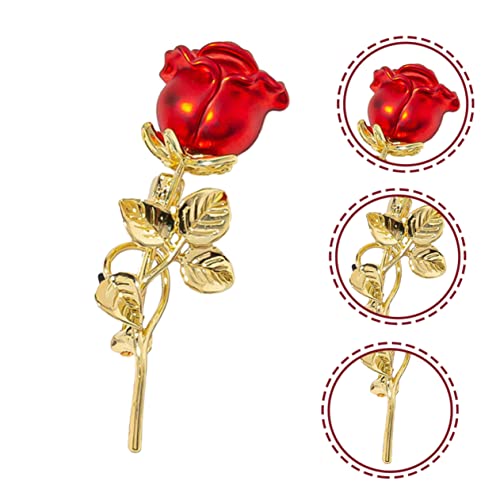 Beatifufu Rose Brooch Flower Brooches For Women Rose Corsage Brooches For Women Fashion Vintage Flower Brooch Red Rose Brooches Scarf Brooch Clips Clothing Brooch Clip Shawl Brooch Pin Roses #TOP3