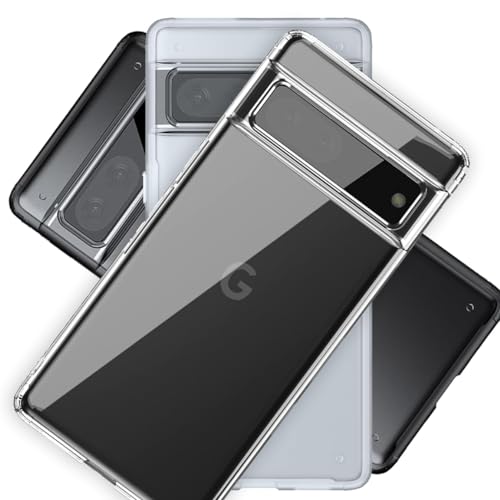 Image of KAPAVER Hybrid Crystal Clear Back Cover Case for Google Pixel 7 | Protective Shockproof Hard PC Soft Flexible TPU Cover