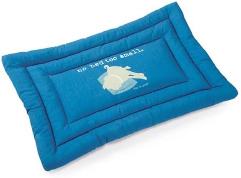 Dog Is Good No Bed to Small Mat, 18-Inch, Blue