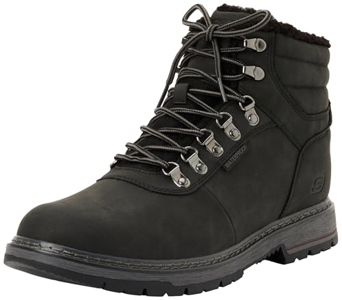 Skechers Corado Memphis   Botas de senderismo para hombre, Malla sintética negra, 45 EU