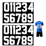 5 Inch Iron on Numbers, 24 Pieces Heat Transfer Numbers for Fabric, Clothes, Sports Shirt Football...