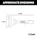 CURT 57667 6-Way Round Vehicle-Side to 7-Way RV Blade Trailer Wiring Adapter