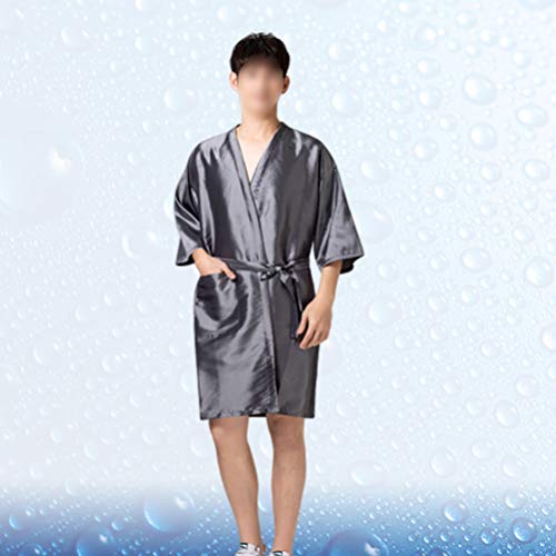 FARUTA Kimono Roupões Cor do Cabelo Capa Sedoso SPA Massagem Robe Smock Capa Vestido Cliente Uniform