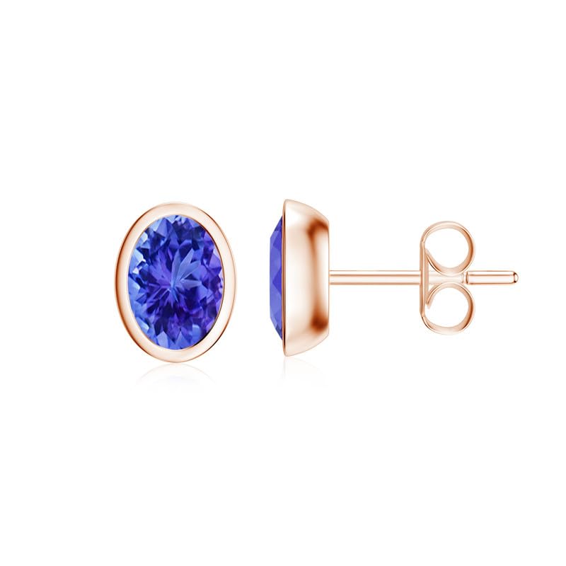 Image of Silvershake 6MM Round Shape Bazel Set Birthstone Gemstone 925 Sterling Silver Stud Post Earrings Jewelry for Business Women or Teens