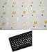 Russian Transparent Keyboard Sticker Yellow Lettering for Computer Laptop