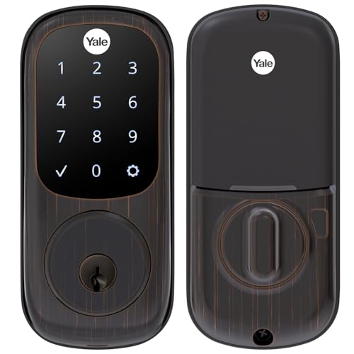 Image of Yale Assure Lock Deadbolt, Oil Rubbed Bronze Digital Touchscreen Non-Connected Keypad with Backup Key for Front or Back Entry Door, ‎YRD226-NR-0BP