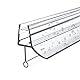 EMKE Duschdichtung Ersatzdichtung Wasserabweiser Duschtürdichtung Schwallschutz Duschkabine Bad 4-6mm Glas 1000mm