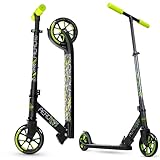 Madd Gear Aero 150 Kick Scooter - Suits Boys & Girls Ages 5+ - Max Rider Weight 220lbs - Large 6' Wheels - Lightweight Folding Design