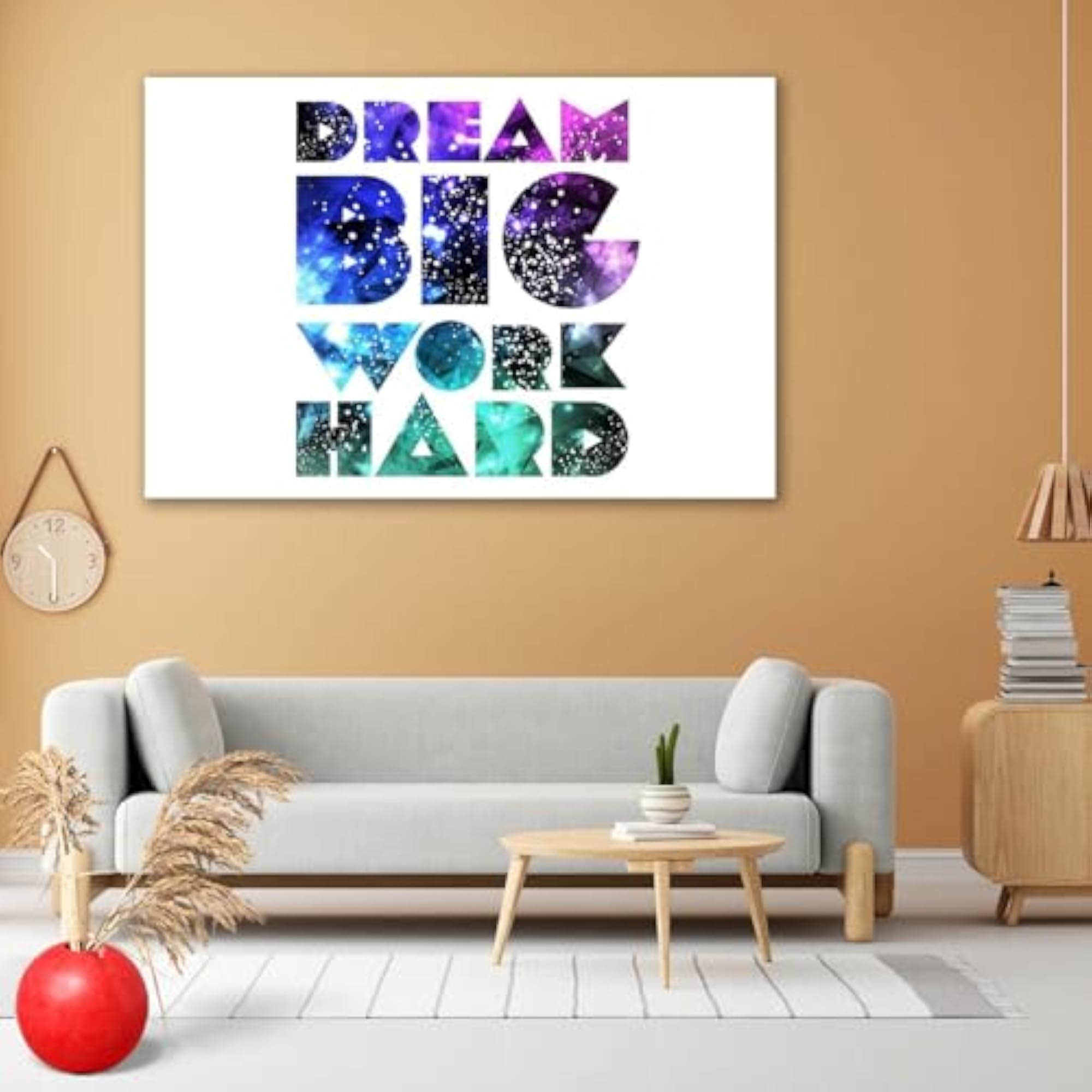 Typographical Galaxy Design D1 Peel & Stick Vinyl Wall Sticker